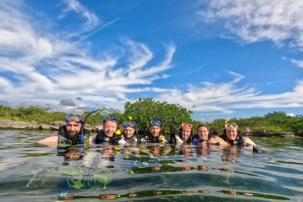 tour privado Yal Ku y cenote en la Riviera Maya